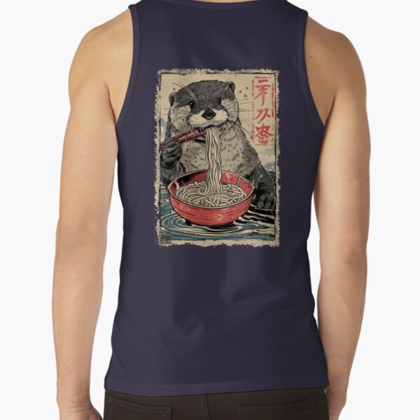 Item preview, Otter Ramen Noodles – Kawaii Japanese Food Art T-Shirt designed and sold by Gaviani Desing Studio.