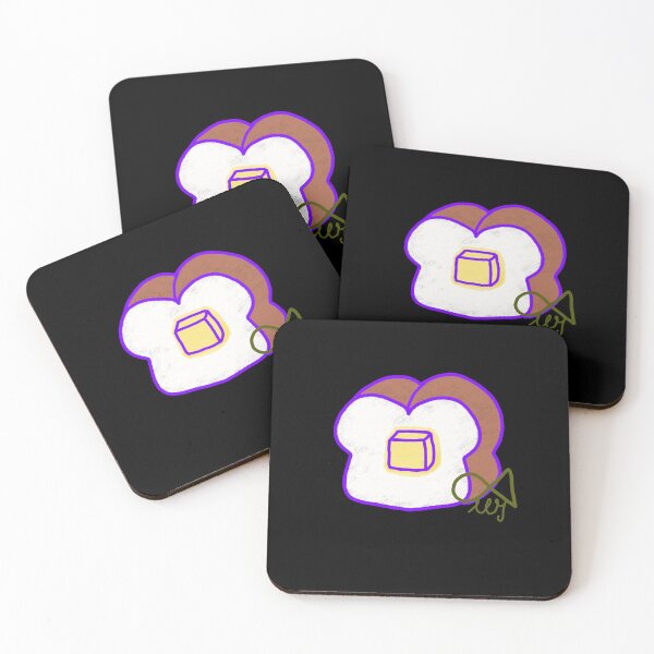 Item preview, LaMaisonOfMY Love or Bread? Toasty Dilemma - Cute Handdrawn Bread COLLECTION No.11 ON BLACK designed and sold by LaMaisonOfMY.