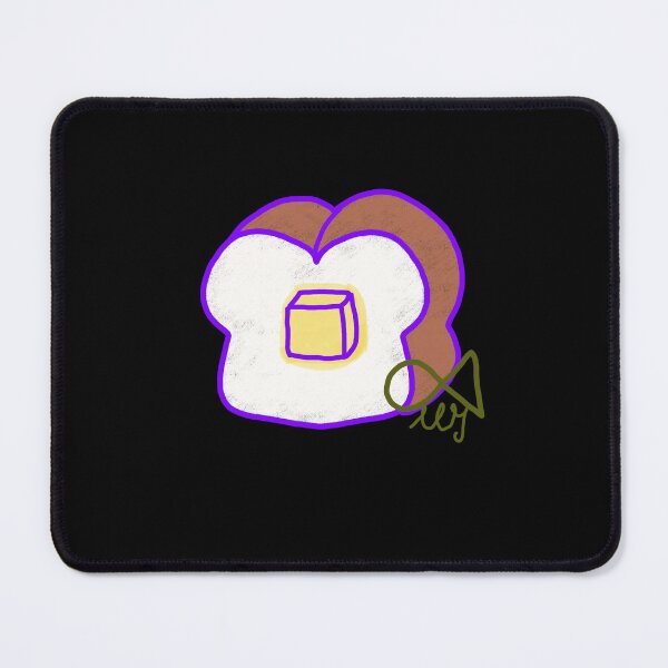 Item preview, LaMaisonOfMY Love or Bread? Toasty Dilemma - Cute Handdrawn Bread COLLECTION No.11 ON BLACK designed and sold by LaMaisonOfMY.