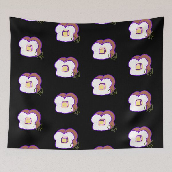 Item preview, LaMaisonOfMY Love or Bread? Toasty Dilemma - Cute Handdrawn Bread COLLECTION No.11 ON BLACK designed and sold by LaMaisonOfMY.
