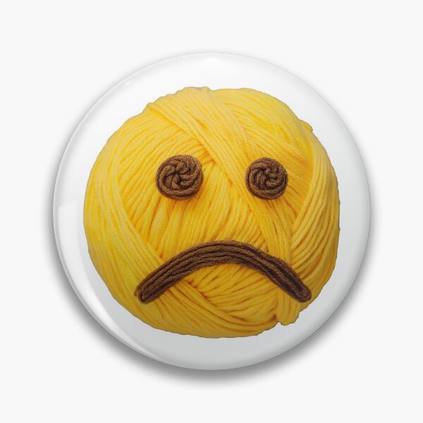 Item preview, Yarn sad face emoji designed and sold by Andre Faubert.