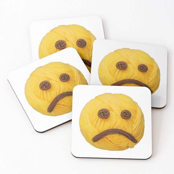 Item preview, Yarn sad face emoji designed and sold by Andre Faubert.