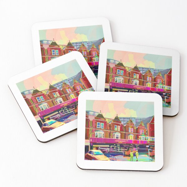 Item preview, Colourful Street Illustration designed and sold by Elva's Studio.