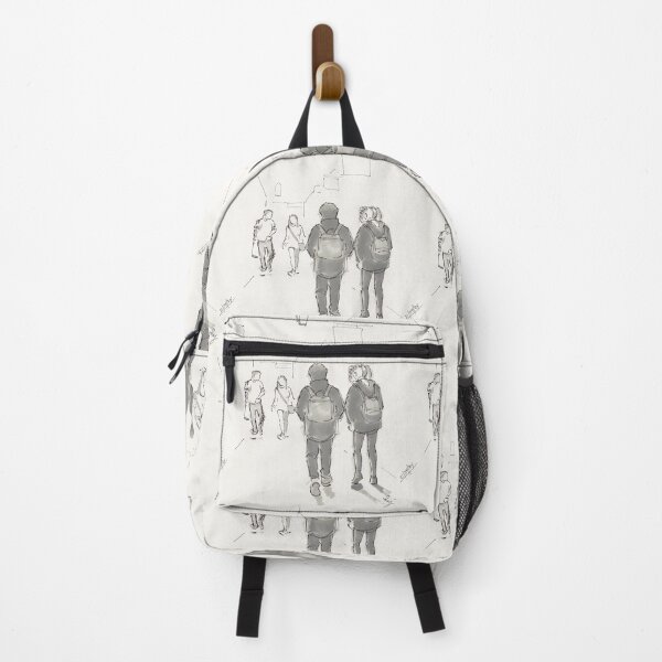 Item preview, People walking through shopping arcade drawing designed and sold by MikeJory.