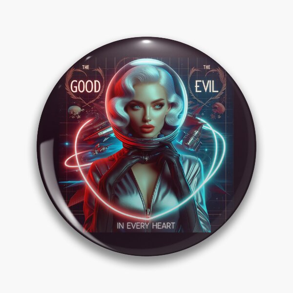 Item preview, Retro Lady Neon Space Glam designed and sold by Voodoo Store Paranormal Collections.