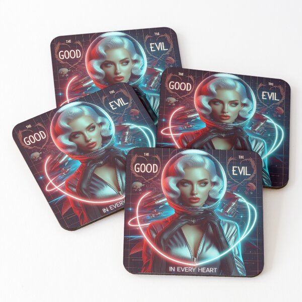 Item preview, Retro Lady Neon Space Glam designed and sold by Voodoo Store Paranormal Collections.
