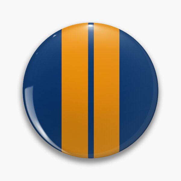 Item preview, Dual Racing Stripes - Small Gap (Orange - Guardsmans Blue) designed and sold by Racing Stripes Only.