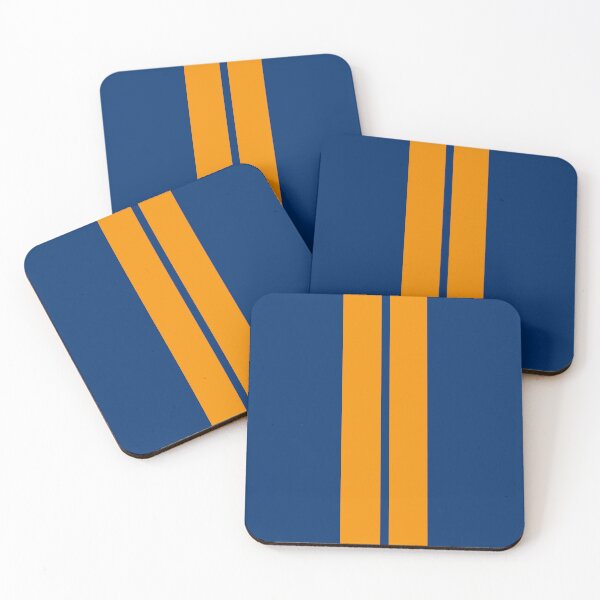 Item preview, Dual Racing Stripes - Small Gap (Orange - Guardsmans Blue) designed and sold by Racing Stripes Only.