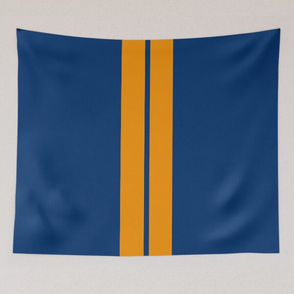 Item preview, Dual Racing Stripes - Small Gap (Orange - Guardsmans Blue) designed and sold by Racing Stripes Only.