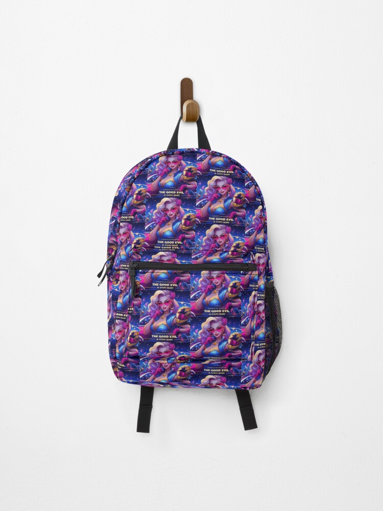 Thumbnail 1 of 3, Backpack, Glamorous Lady Space Racer designed and sold by VoodooStore.