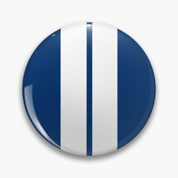 Item preview, Dual Racing Stripes - Small Gap (White - Guardsmans Blue Background) designed and sold by Racing Stripes Only.