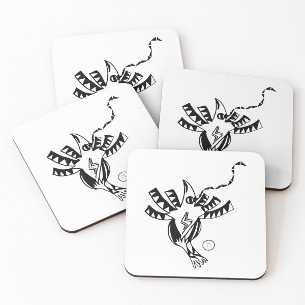 Item preview, Surreal Bird of Divine Breath｜Hei ה｜Hebrew Letter Art｜Black and White Design designed and sold by Aster Atelier.