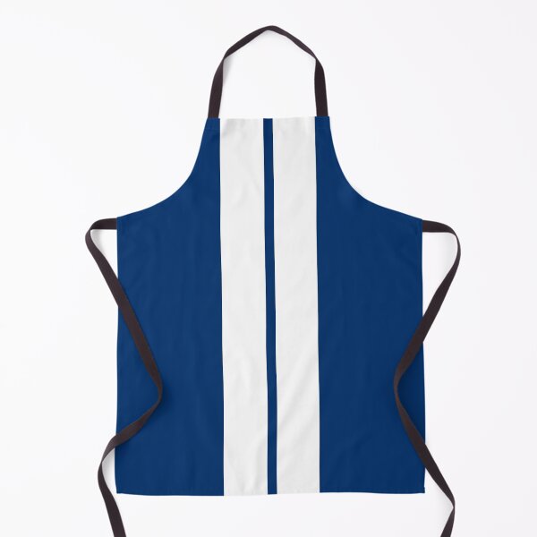 Item preview, Dual Racing Stripes - Small Gap (White - Guardsmans Blue Background) designed and sold by Racing Stripes Only.
