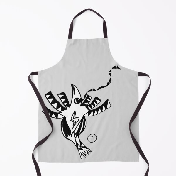 Item preview, Surreal Bird of Divine Breath｜Hei ה｜Hebrew Letter Art｜Black and White Design designed and sold by Aster Atelier.