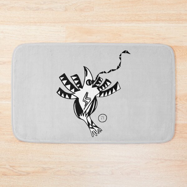 Item preview, Surreal Bird of Divine Breath｜Hei ה｜Hebrew Letter Art｜Black and White Design designed and sold by Aster Atelier.