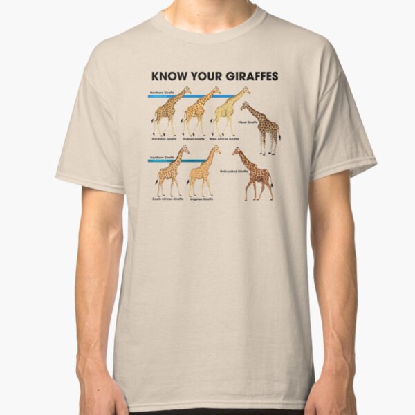 Connaissez vos girafes T-shirt classique