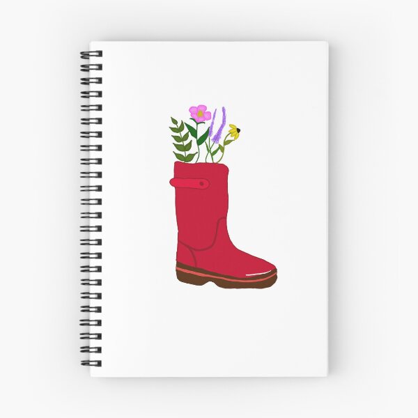 Item preview, red boot with flowers in it  designed and sold by PipersStudio.