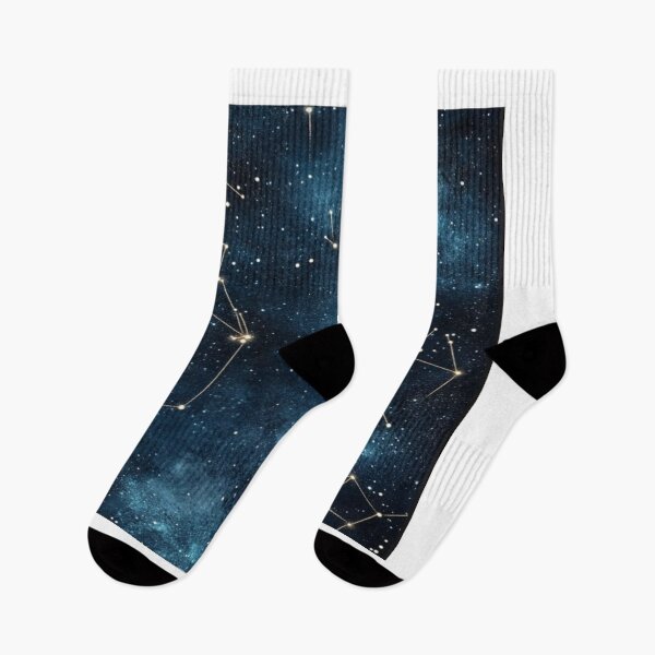 Item preview, drawing of cosmic constellations zoodiac crossed lovers design  designed and sold by NivyasArtistry.