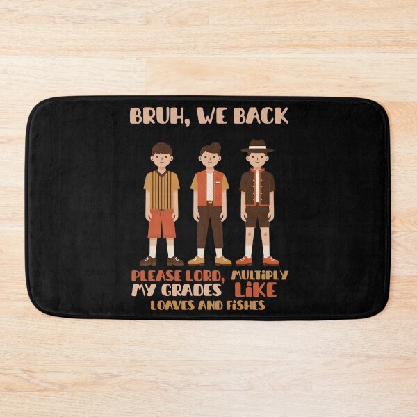 Item preview, "Bruh, we back, please lord, multiply my grades like loaves and fishes" Back to School Blessed T-shirt designed and sold by OrtegaGrace.