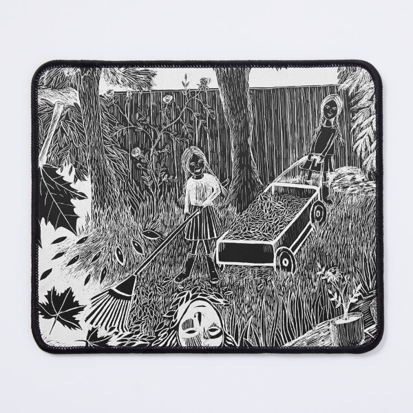 Item preview, Twins collecting leaves designed and sold by Kate Anderson Art.