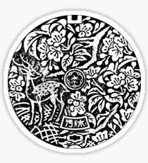Manhole Street Cover Nara Japan with Deer Sticker