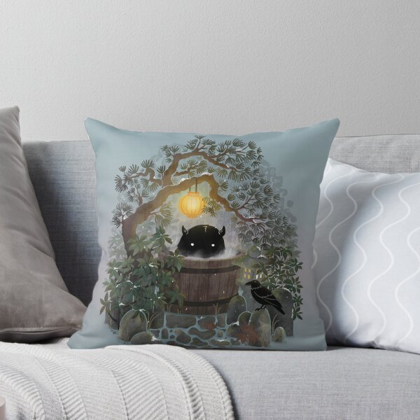 Item preview, A Quiet Spot to Soak – Cozy Forest Tub Illustration designed and sold by littleclyde.