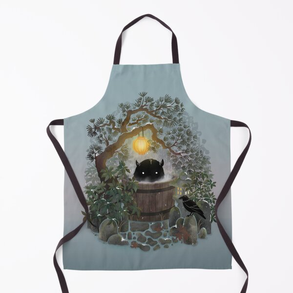Item preview, A Quiet Spot to Soak – Cozy Forest Tub Illustration designed and sold by littleclyde.