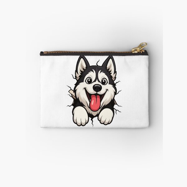 Item preview, DOG ON CRACKED HOLE - SIBERIAN HUSKY | Pets and Dogs lovers for Men and Women t-shirt designed and sold by panchiTWO.