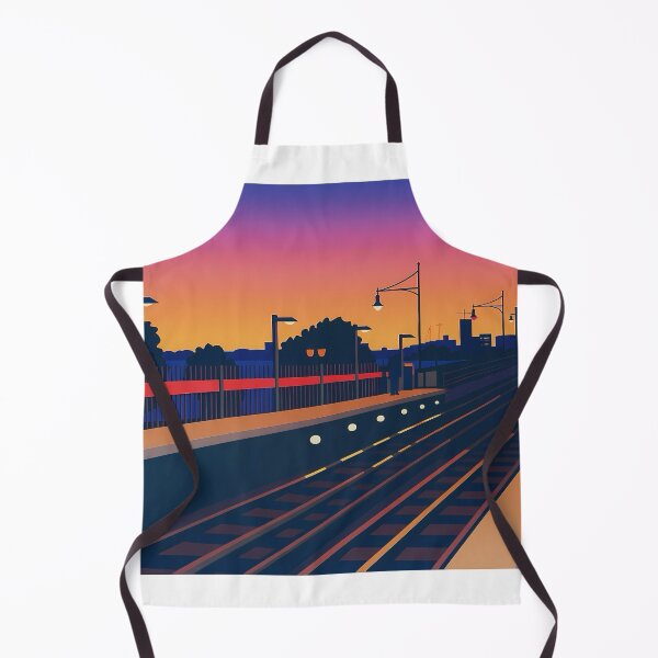 Item preview, Train station at sunset designed and sold by Skyislightblue.