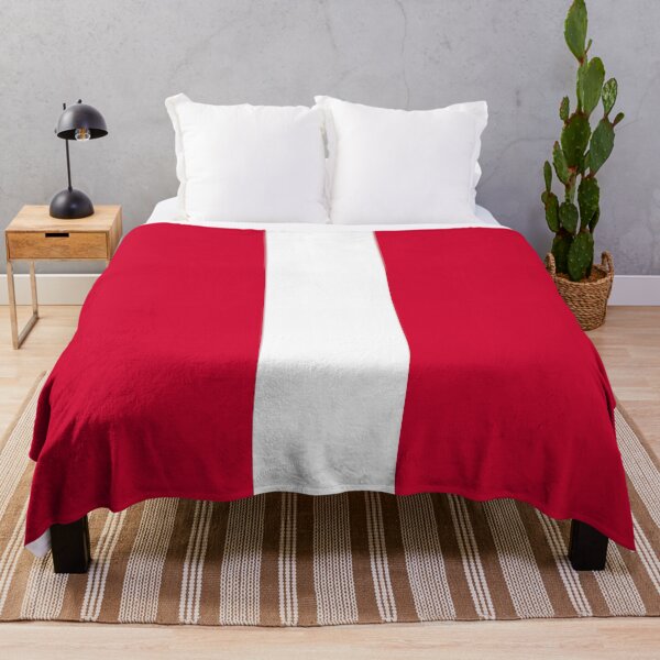 Item preview, Single Racing Stripe (White - Cherry Red Background) designed and sold by Racing Stripes Only.