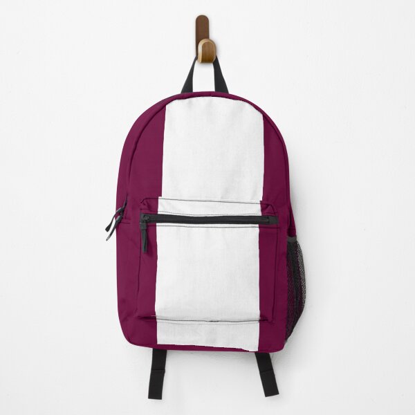 Item preview, Single Racing Stripe (White - Burgundy Background) designed and sold by Racing Stripes Only.
