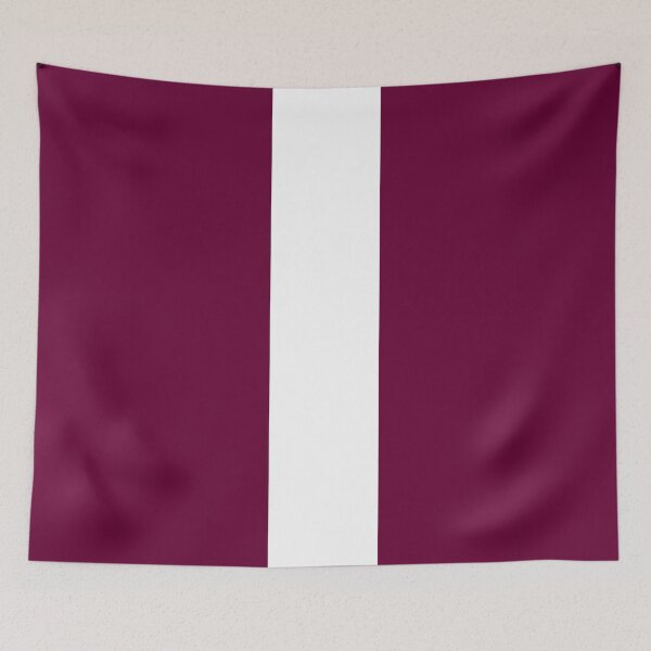 Item preview, Single Racing Stripe (White - Burgundy Background) designed and sold by Racing Stripes Only.