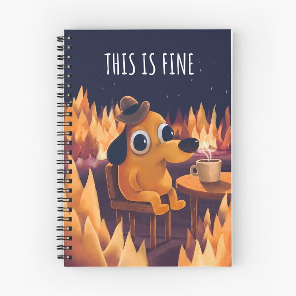 Item preview, This Is Fine - Meme designed and sold by Mashz.