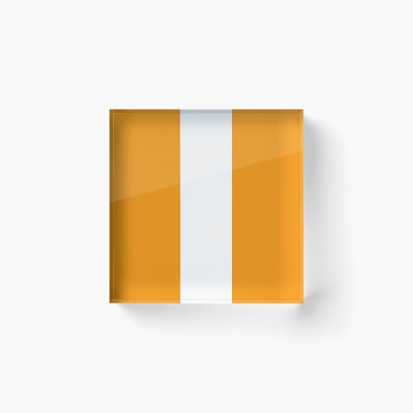 Item preview, Single Racing Stripe (White - Orange Background) designed and sold by Racing Stripes Only.