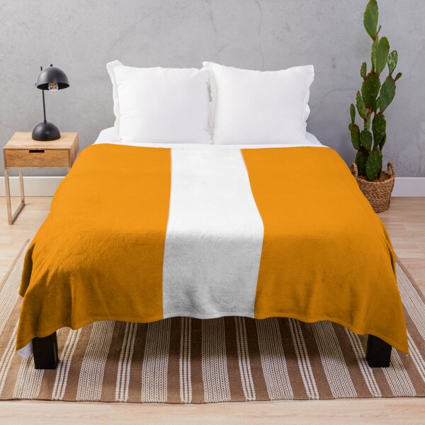 Item preview, Single Racing Stripe (White - Orange Background) designed and sold by Racing Stripes Only.