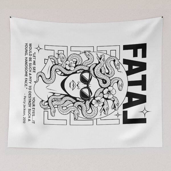 Item preview, FATAL, Medusa, Mythical Femme Fatale, Line Art designed and sold by QuirkySpark.