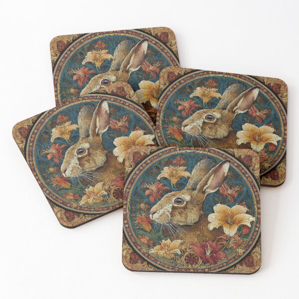 Item preview, Brown Hare Flowers Floral designed and sold by thewandswant.