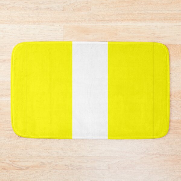 Item preview, Single Racing Stripe (White - Yellow Background) designed and sold by Racing Stripes Only.