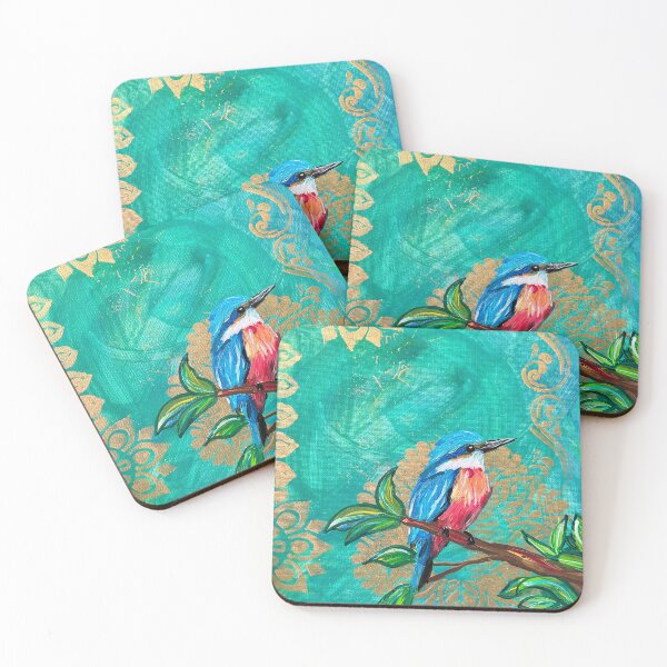 Item preview, Blue bird visitor  designed and sold by Pang-Wangler-Eclectic-Arts.