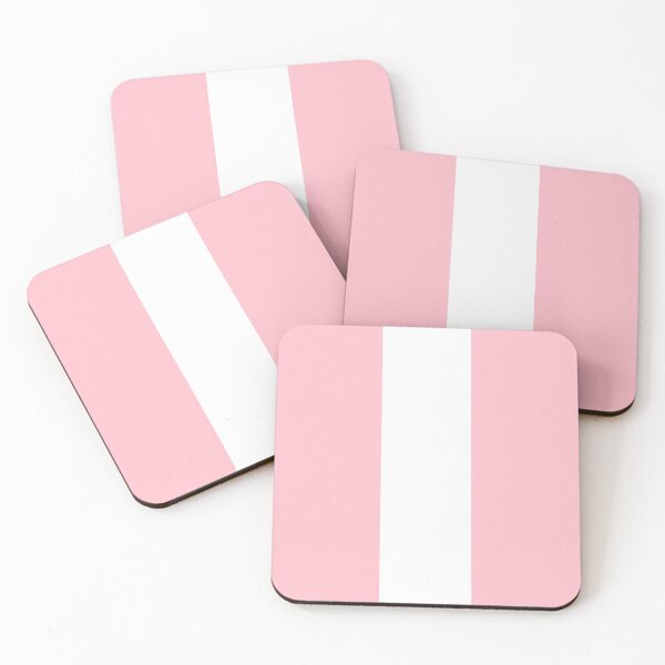 Item preview, Single Racing Stripe (White - Pink Background) designed and sold by Racing Stripes Only.