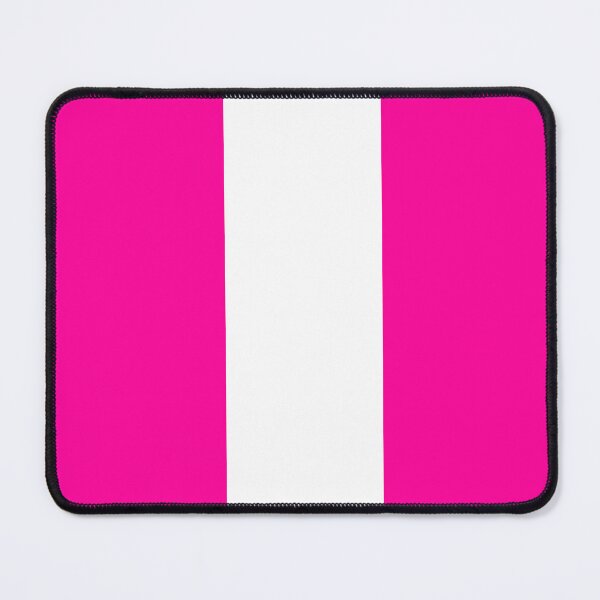 Item preview, Single Racing Stripe (White - Neon Pink Background) designed and sold by Racing Stripes Only.