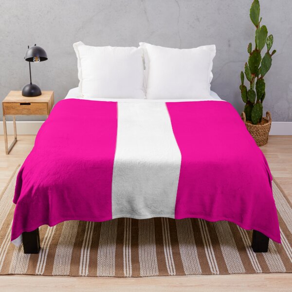 Item preview, Single Racing Stripe (White - Neon Pink Background) designed and sold by Racing Stripes Only.