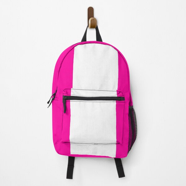 Item preview, Single Racing Stripe (White - Neon Pink Background) designed and sold by Racing Stripes Only.