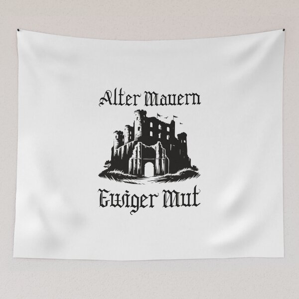 Artikelvorschau, Alte Mauern, ewiger Mut – Tolles Mittelalter Design entworfen und verkauft von RetroMaritalArt.