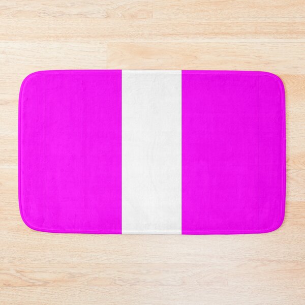 Item preview, Single Racing Stripe (White - Fuchsia Background) designed and sold by Racing Stripes Only.