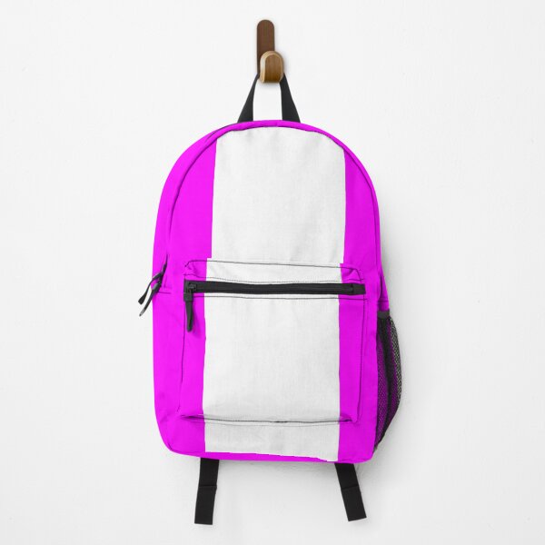 Item preview, Single Racing Stripe (White - Fuchsia Background) designed and sold by Racing Stripes Only.