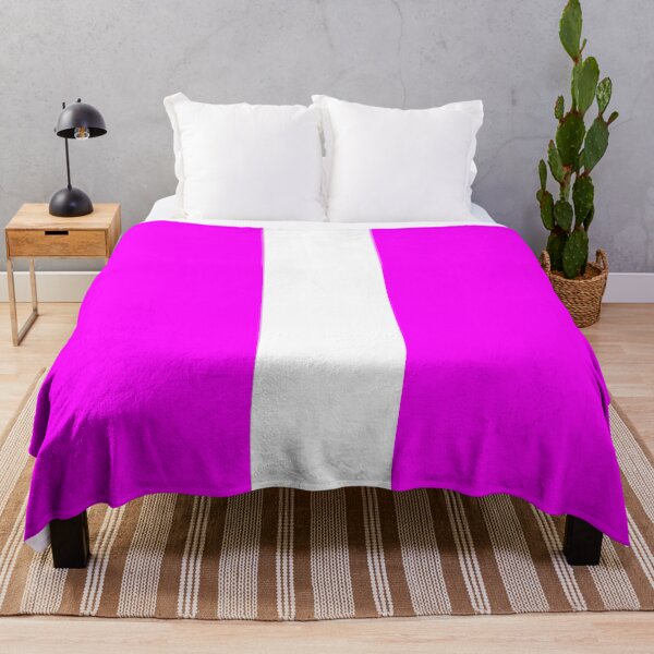Item preview, Single Racing Stripe (White - Fuchsia Background) designed and sold by Racing Stripes Only.