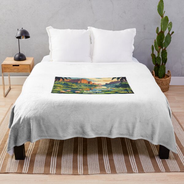 Item preview, Kakadu National Park, Australia – Vintage Print of Tropical Nature and Water Lilies designed and sold by StormArte.