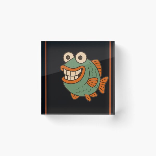 Item preview, Funny Parrot Fish in Retro Style designed and sold by DamioPolArt.