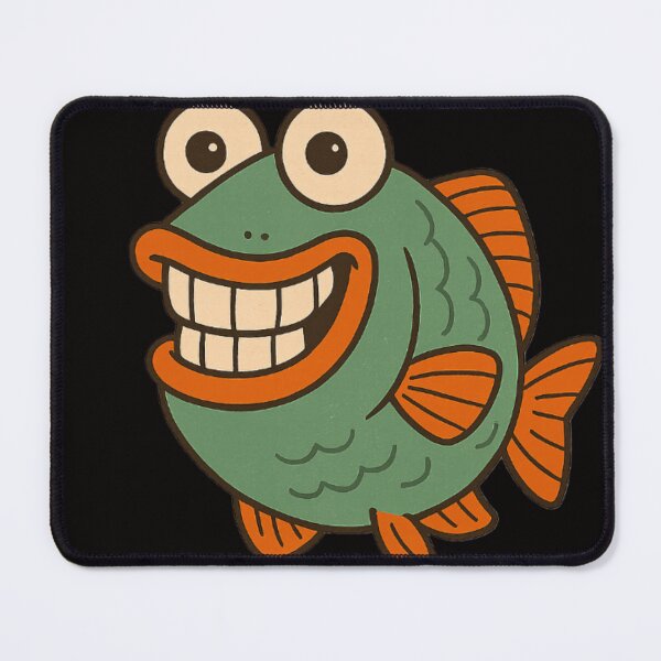 Item preview, Funny Parrot Fish in Retro Style designed and sold by DamioPolArt.